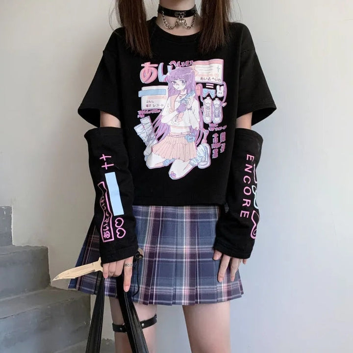 Streetwear E Girl T-shirt Dark Tiger