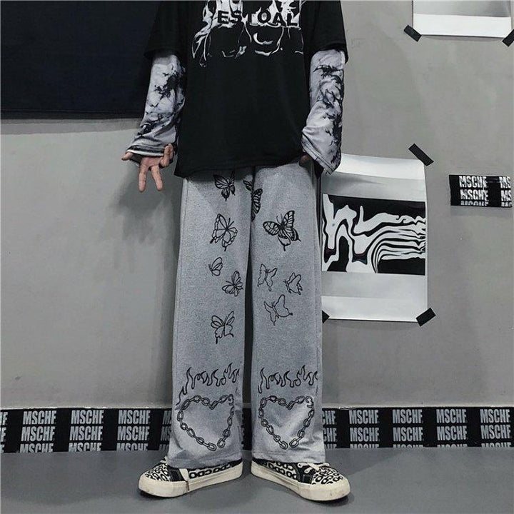 Gothic Korean Vintage Pants Dark Tiger