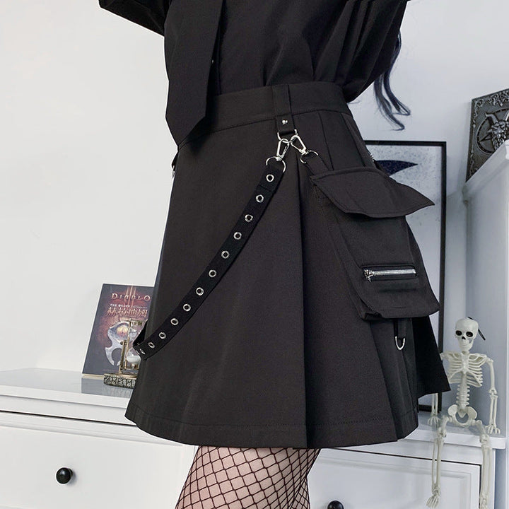 Techwear Gothic Skirt Dark Tiger
