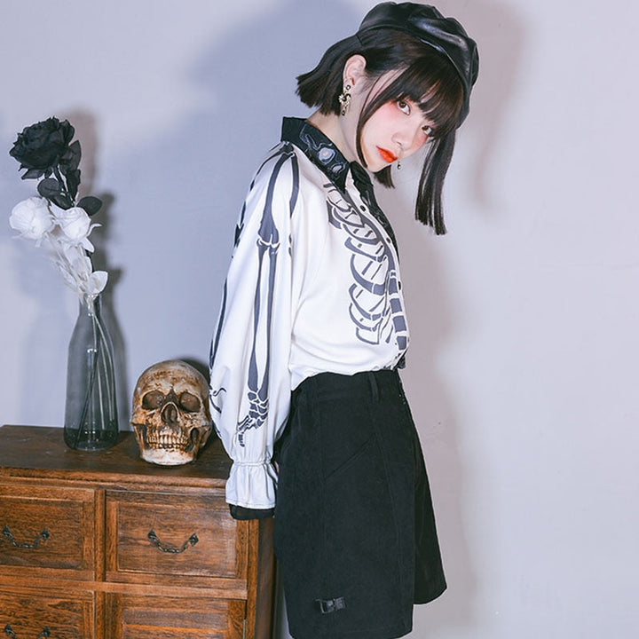 Darkwear Harajuku Fashion Blouse Dark Tiger