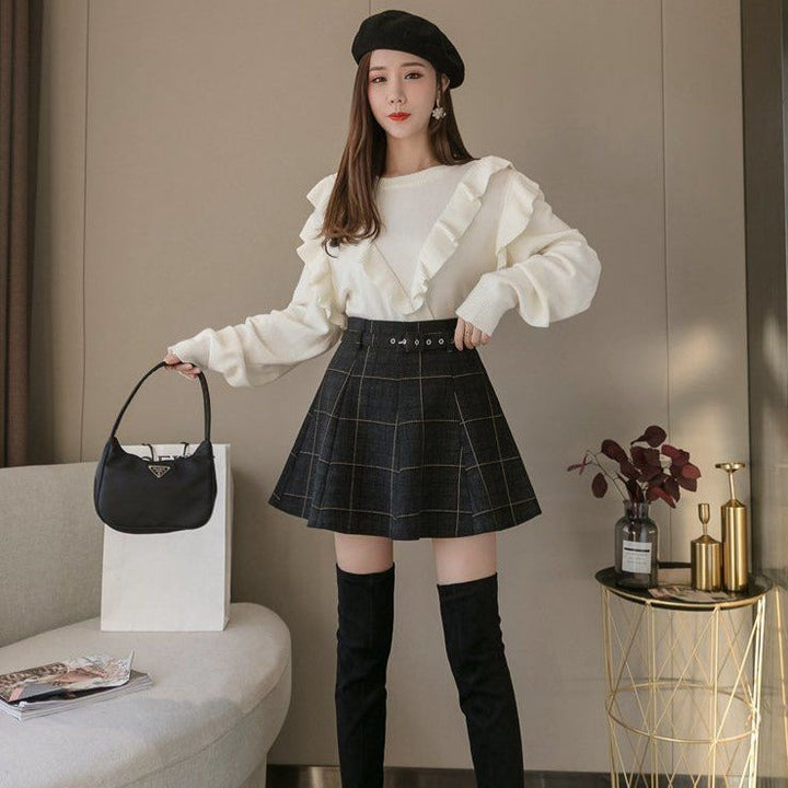 Elegant Mini Skirt Dark Tiger