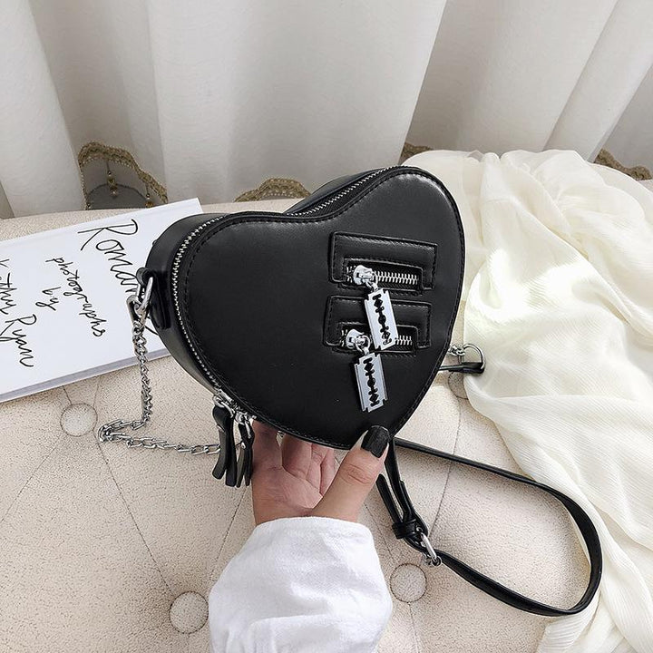 Heart Shape Crossbody Bag Dark Tiger