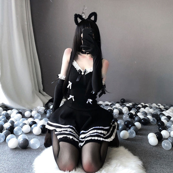 Maid Cosplay Costume Dark Tiger