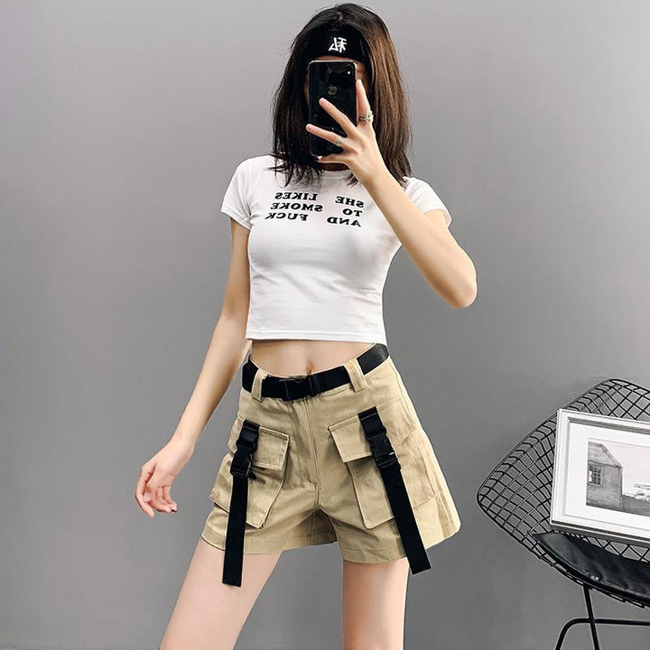 Techwear Korean Style Shorts Dark Tiger