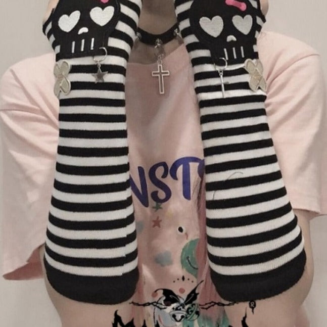 Harajuku Punk Arm Warmers Dark Tiger