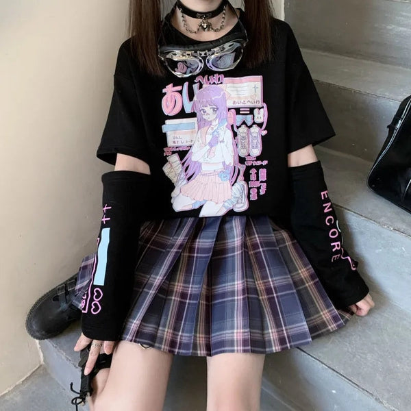 Streetwear E Girl T-shirt Dark Tiger