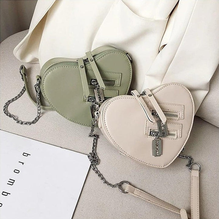 Heart Shape Crossbody Bag Dark Tiger