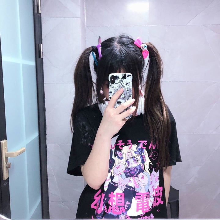 Anime Gothic T-shirt Dark Tiger