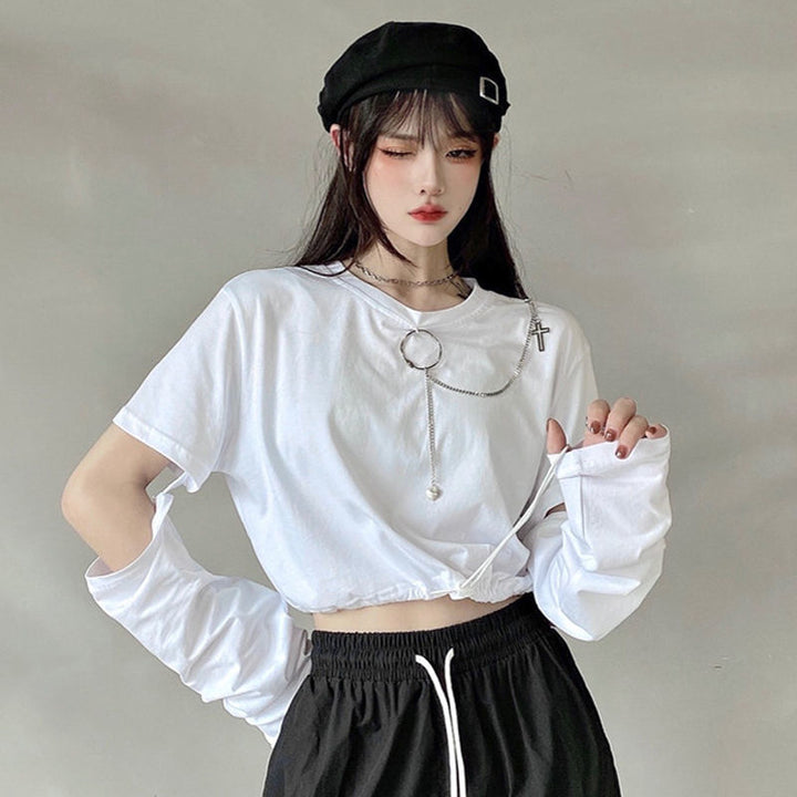 Darkwear Removable Sleeve T-shirt with Chain Dark Tiger