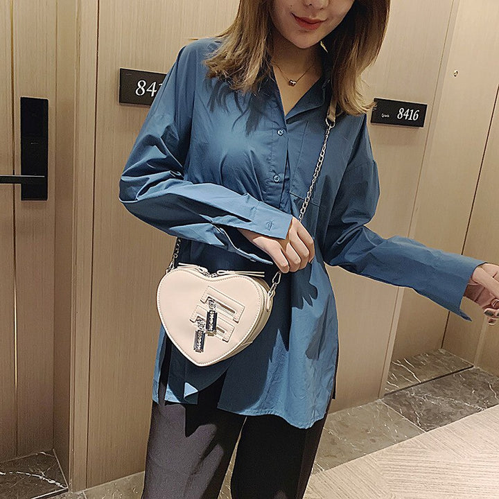 Heart Shape Crossbody Bag Dark Tiger