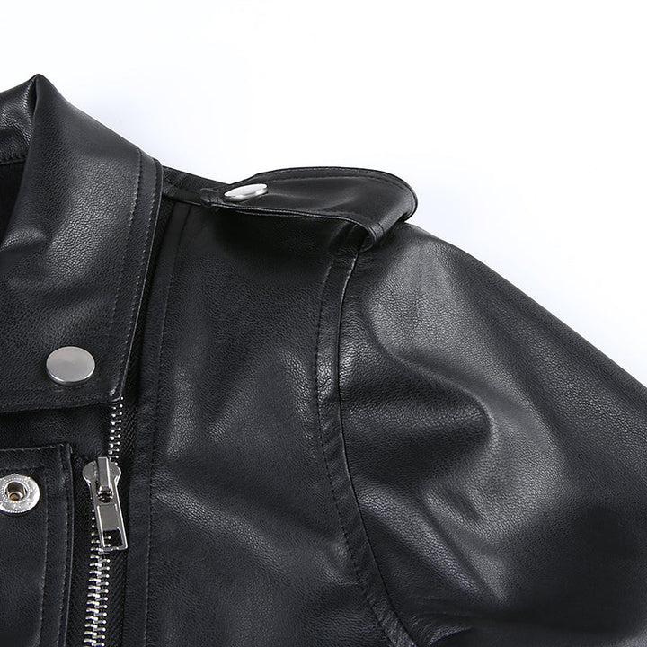 Leather Motorcycle Jacket Dark Tiger