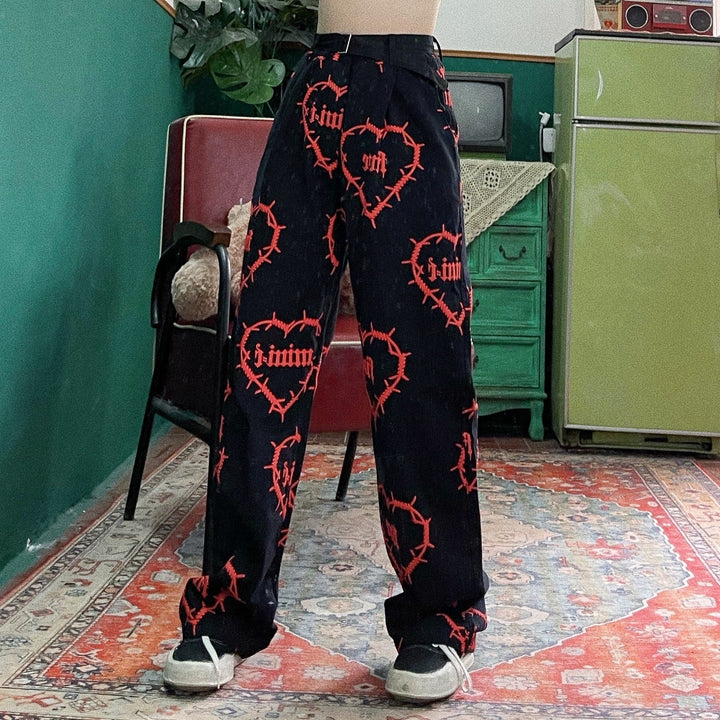 Grunge Aesthetic Pants Dark Tiger