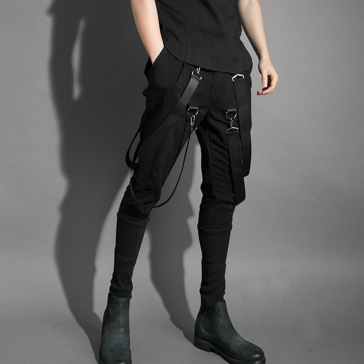 Men Techwear Style Cargo Pants Dark Tiger