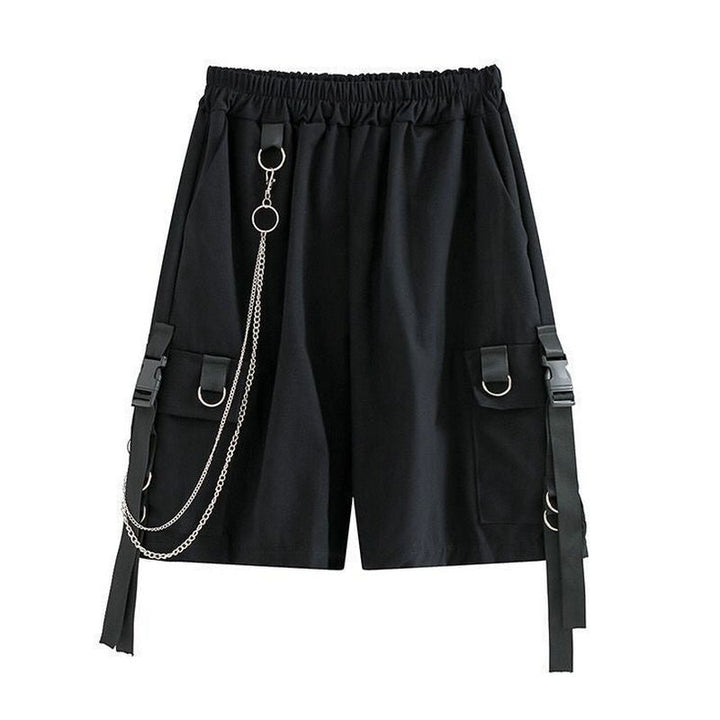 Men Techwear Style Shorts Dark Tiger