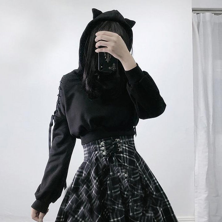 Dark Neko Hoodie Dark Tiger