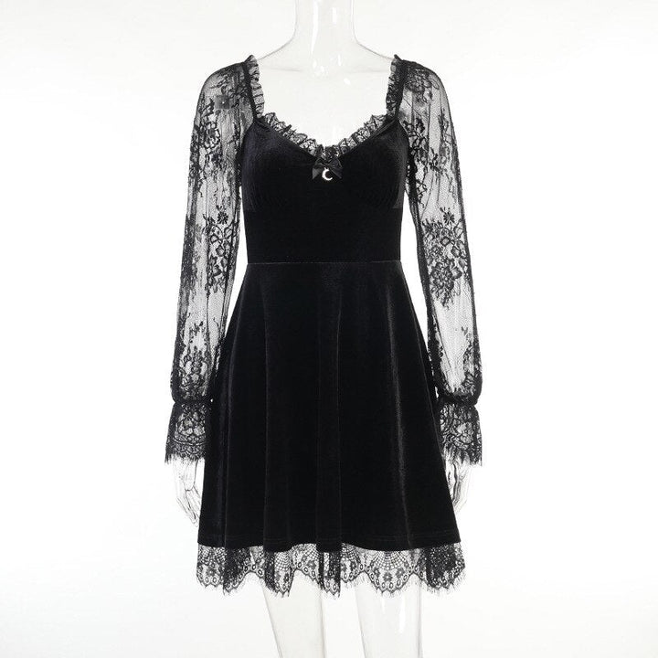 Gothic Vintage Dress Dark Tiger