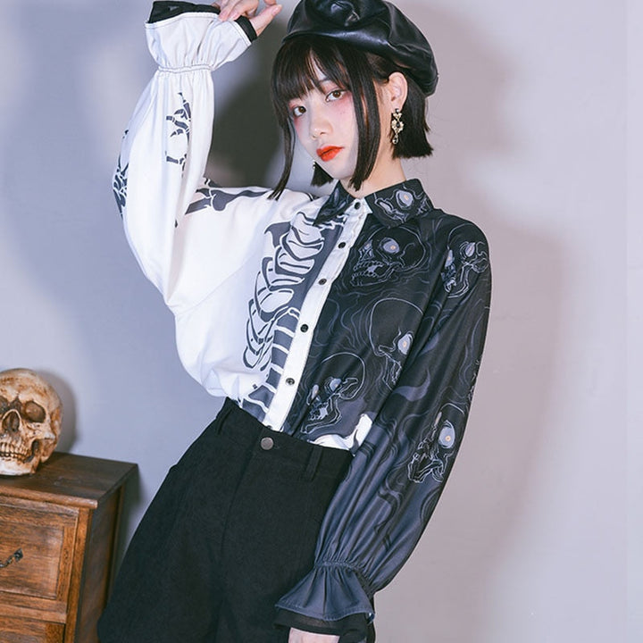 Darkwear Harajuku Fashion Blouse Dark Tiger