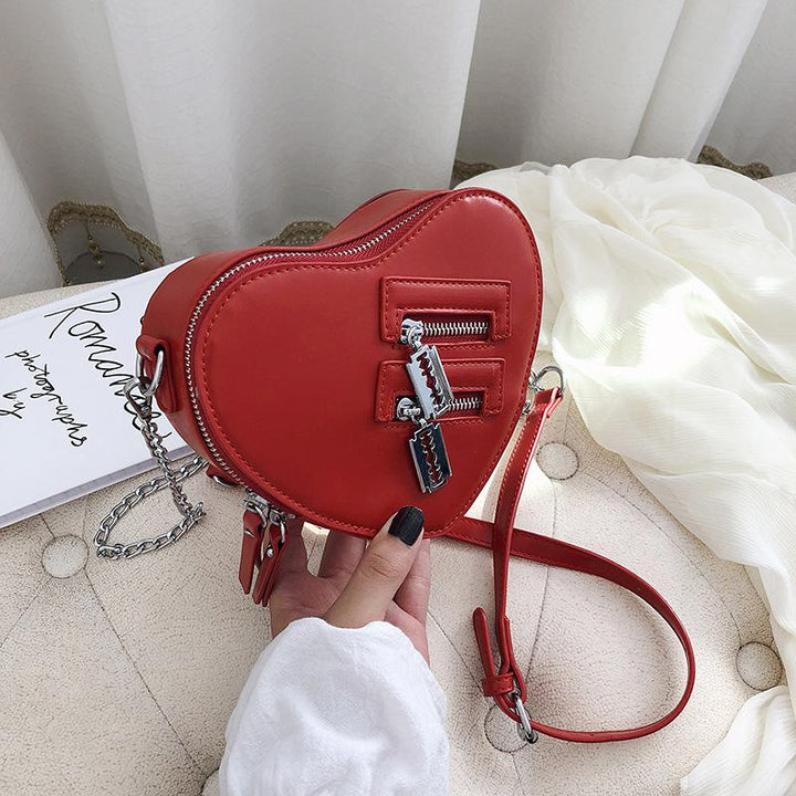 Heart Shape Crossbody Bag Dark Tiger