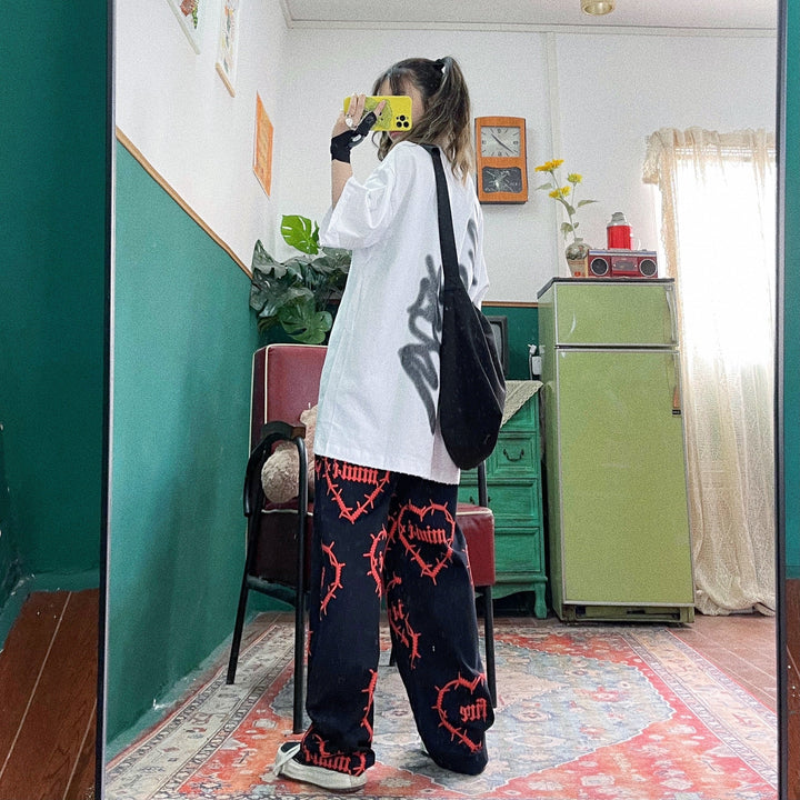 Grunge Aesthetic Pants Dark Tiger