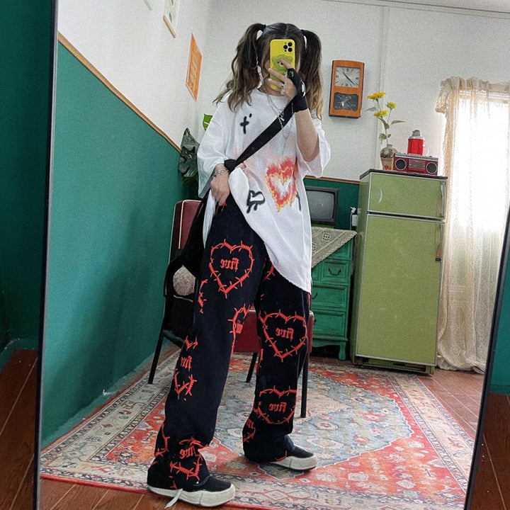 Grunge Aesthetic Pants Dark Tiger