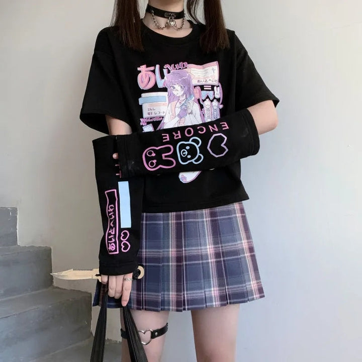 Streetwear E Girl T-shirt Dark Tiger