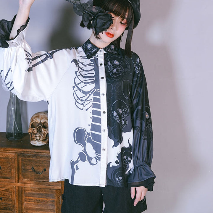 Darkwear Harajuku Fashion Blouse Dark Tiger