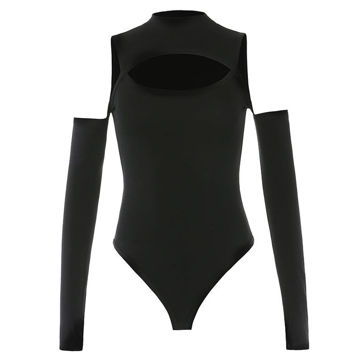 Techwear Off-Shoulder Bodysuit Dark Tiger