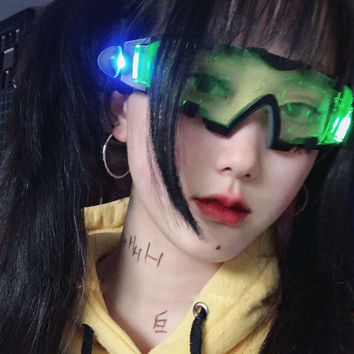 LED Cyberpunk Glasses Dark Tiger