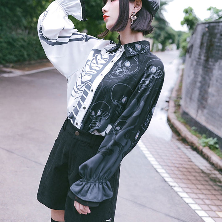 Darkwear Harajuku Fashion Blouse Dark Tiger