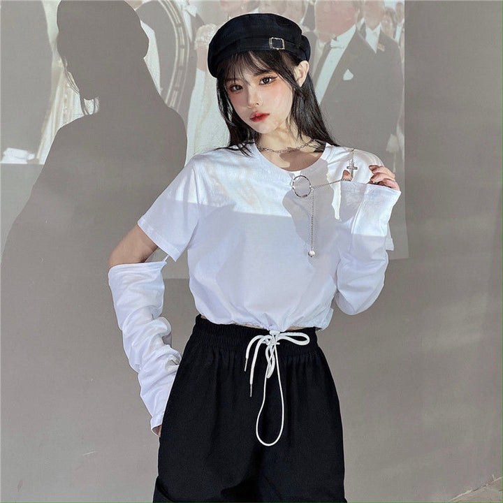 Darkwear Removable Sleeve T-shirt with Chain Dark Tiger