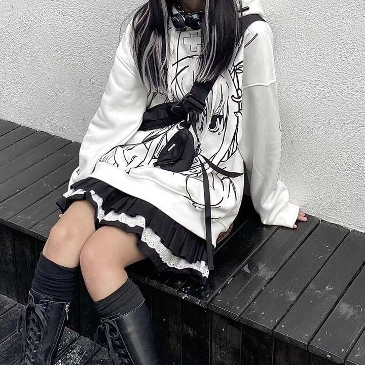 Japanese Gothic Style Skirt Dark Tiger