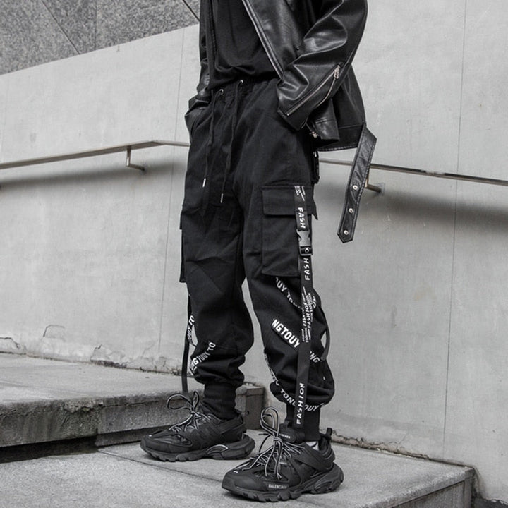 Techwear Cargo Joggers Dark Tiger