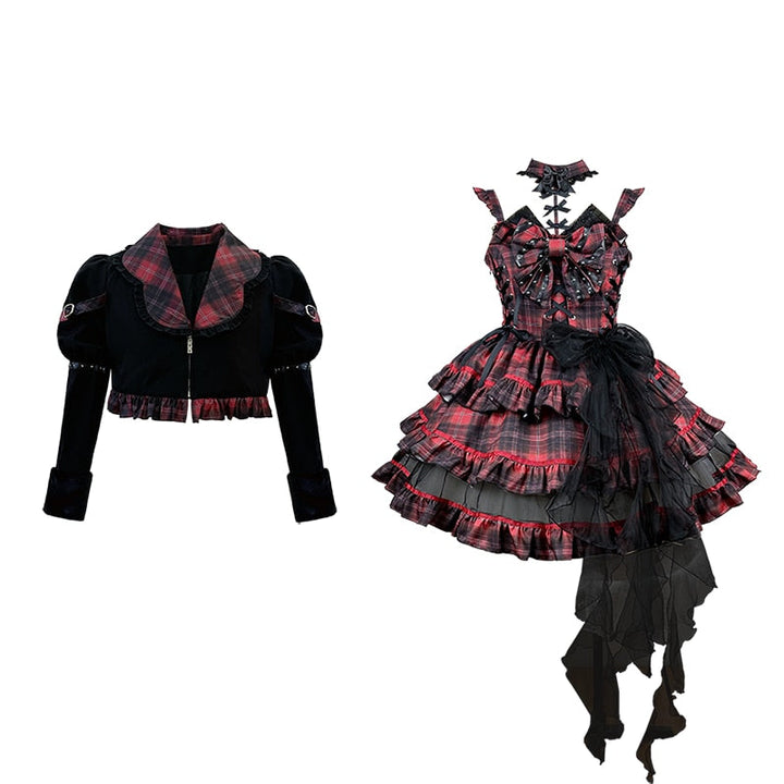 Japanese Gothic Dress Set Dark Tiger