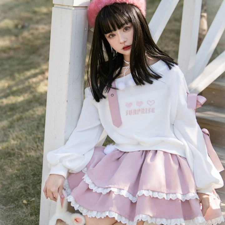 Pastel Goth Heart Sweater Dark Tiger