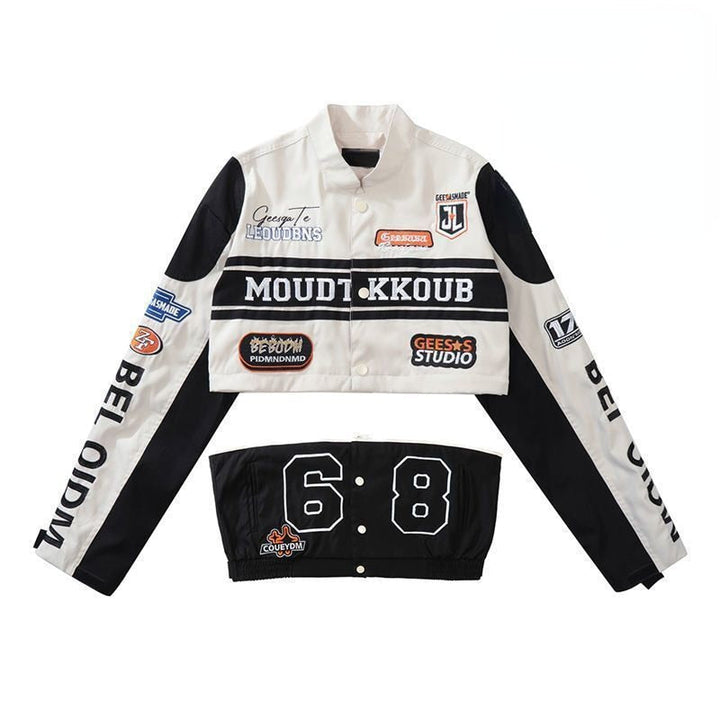 Removable Y2K Jacket Dark Tiger