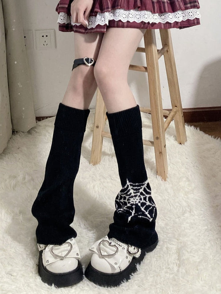 Goth Girl Japanese Leg Warmers Dark Tiger