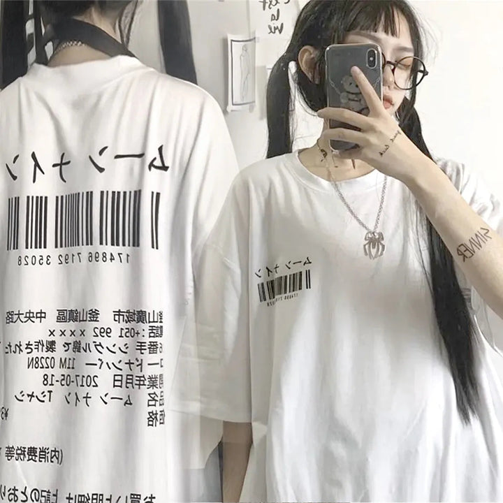 Y2k Techwear T-shirt Dark Tiger