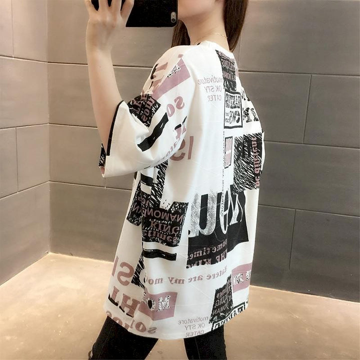 Oversized Harajuku Y2K T-Shirt Dark Tiger