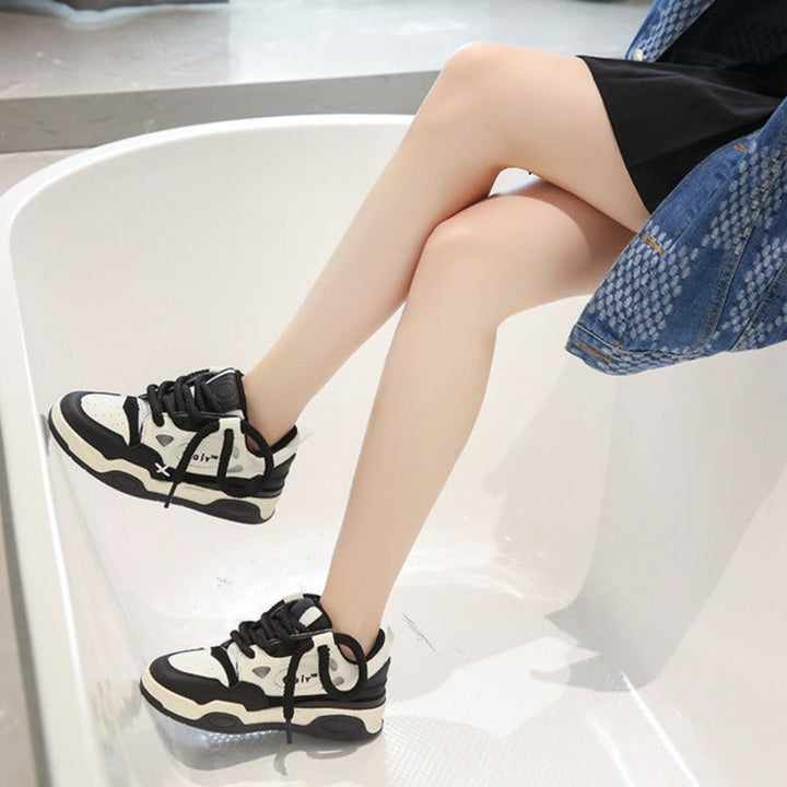 Korean Aesthetic Platform Sneakers Dark Tiger