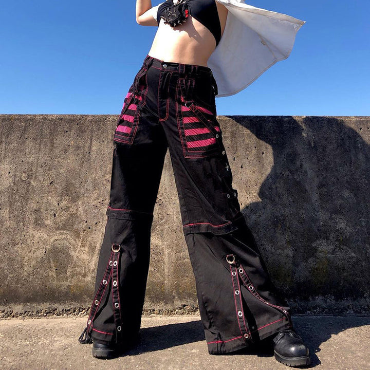 Punk Gothic Cargo Pants Dark Tiger