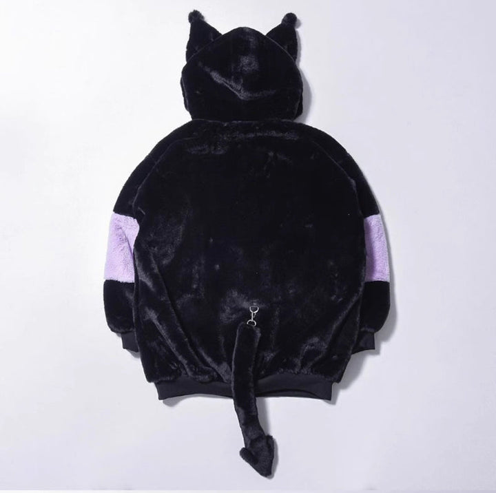 Kawaii Harajuku Hooded Jacket Dark Tiger