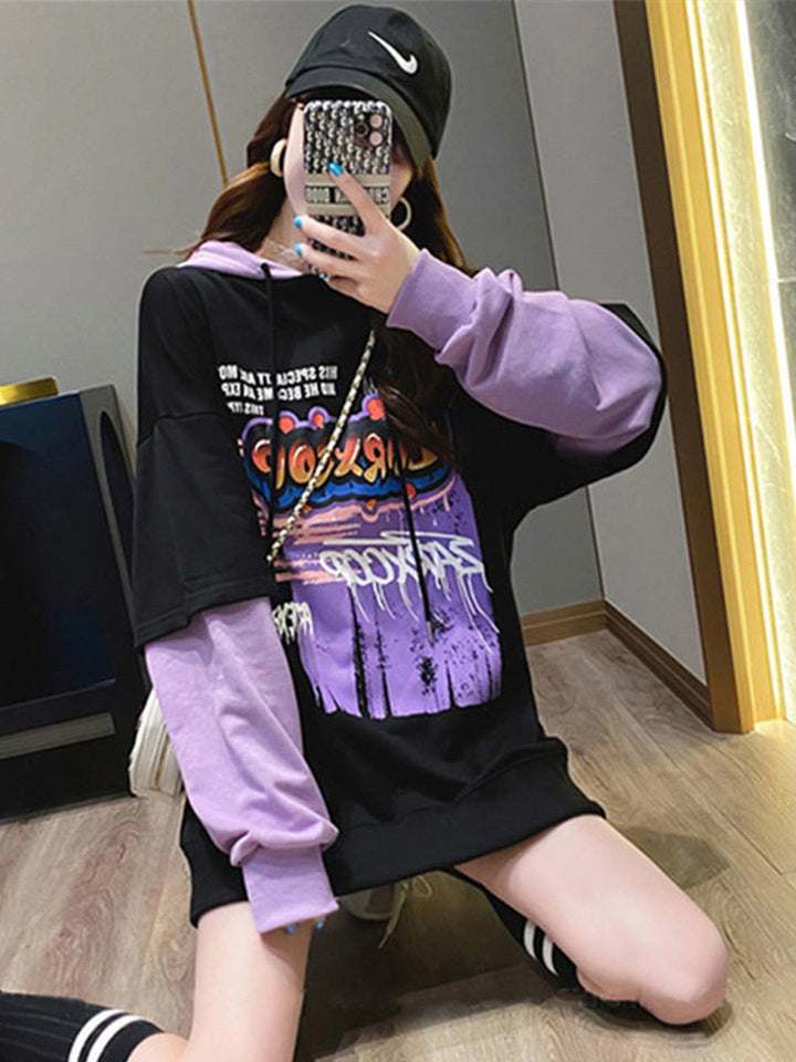 Harajuku Punk Aesthetic Hoodie Dark Tiger