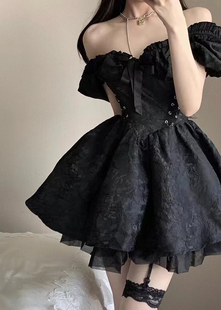 Vintage Gothic Dress Dark Tiger