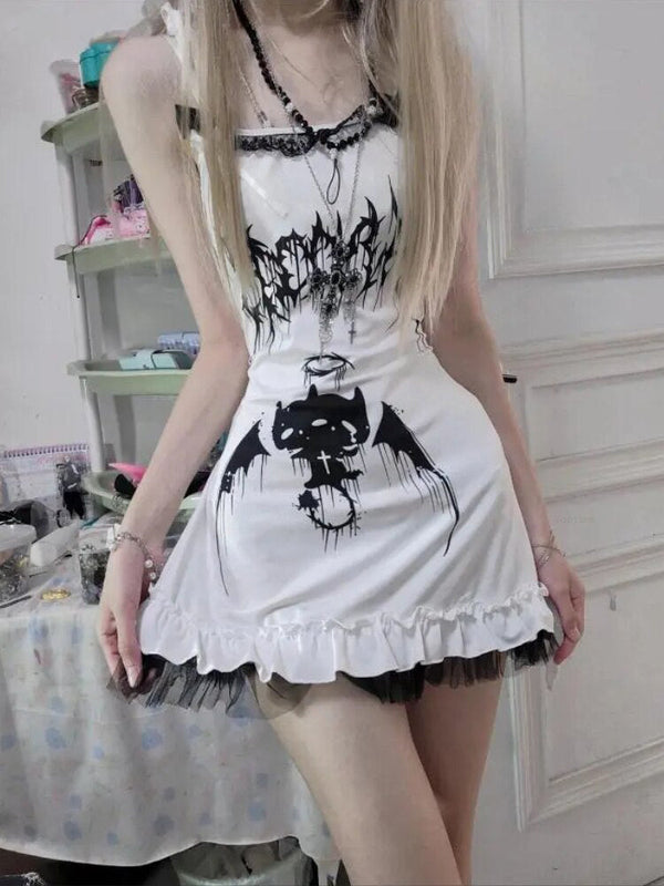 Gothic Punk Dress Dark Tiger