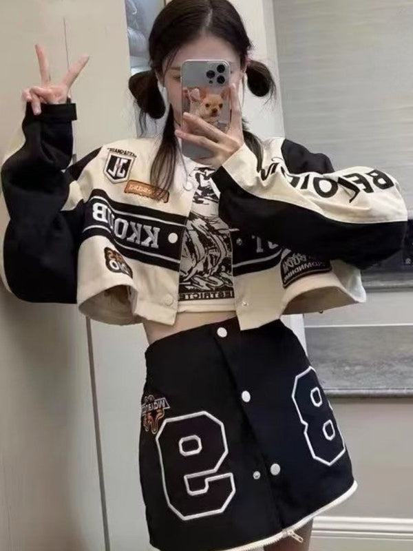 Removable Y2K Jacket Dark Tiger