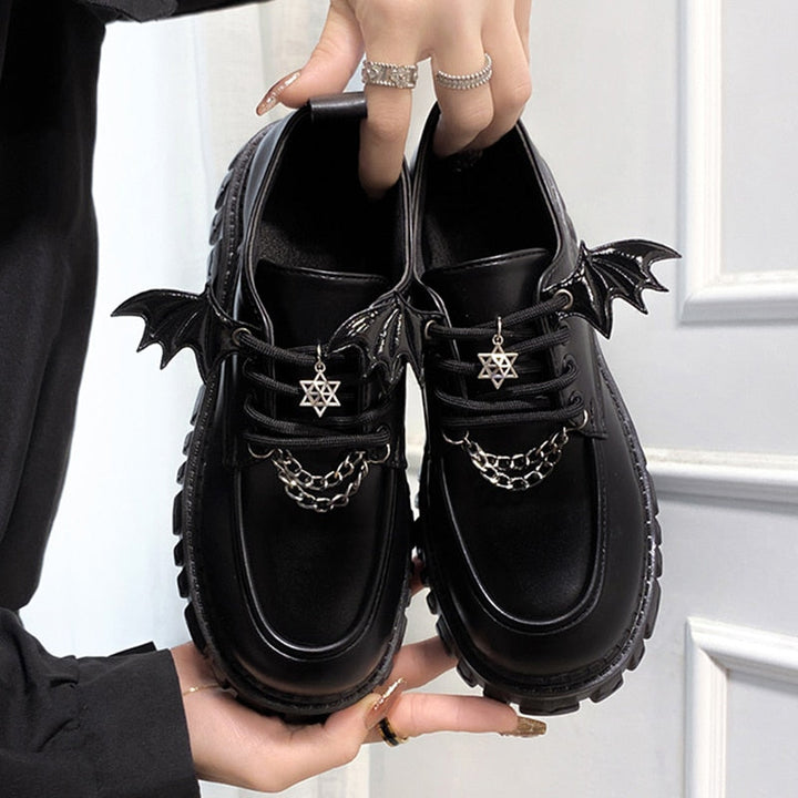 Aesthetic Gothic Wings Shoes Dark Tiger