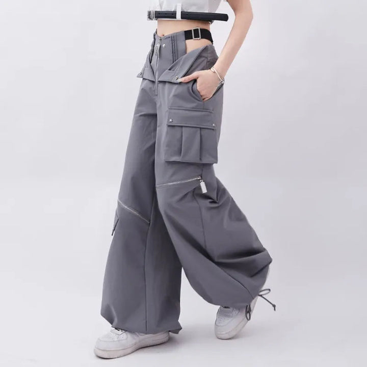 Y2K Techwear Pants Dark Tiger