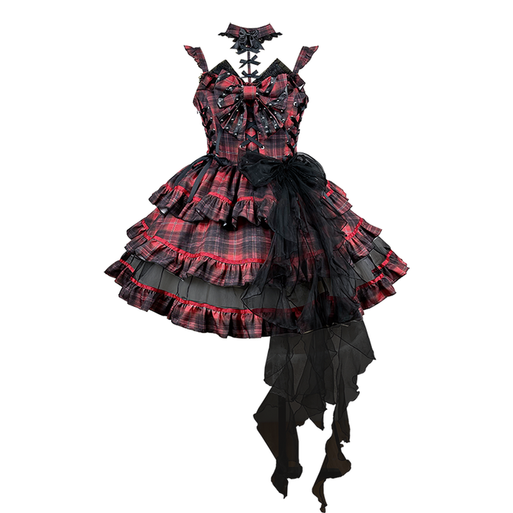 Japanese Gothic Dress Set Dark Tiger