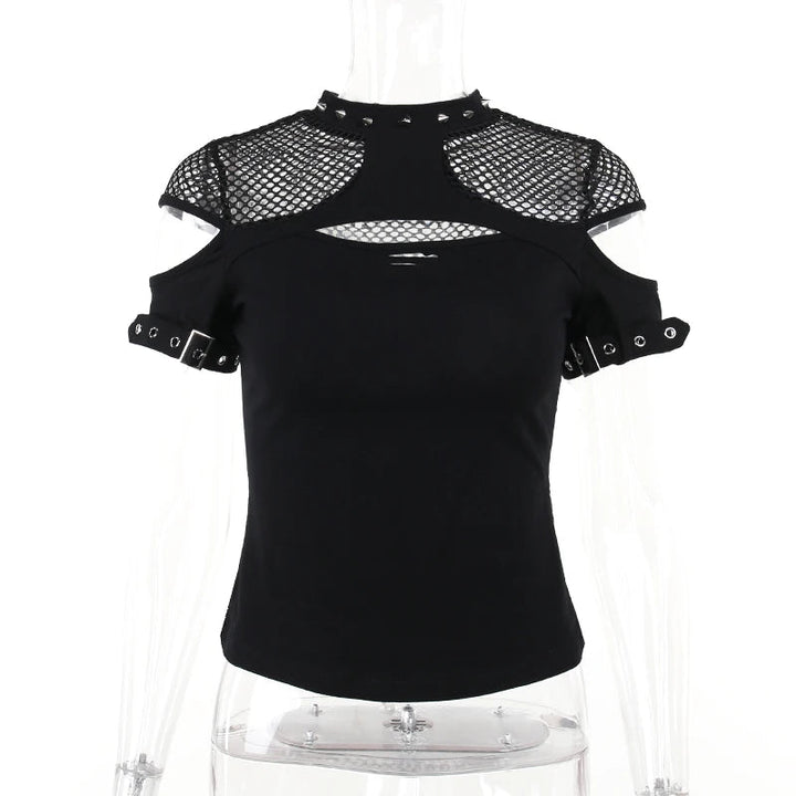 Patchwork Gothic Blouse Dark Tiger