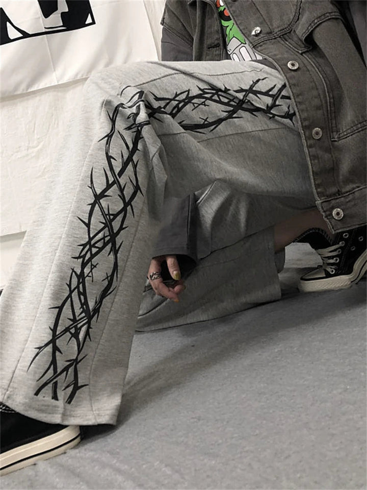 Y2k Vintage Fashion Pants Dark Tiger